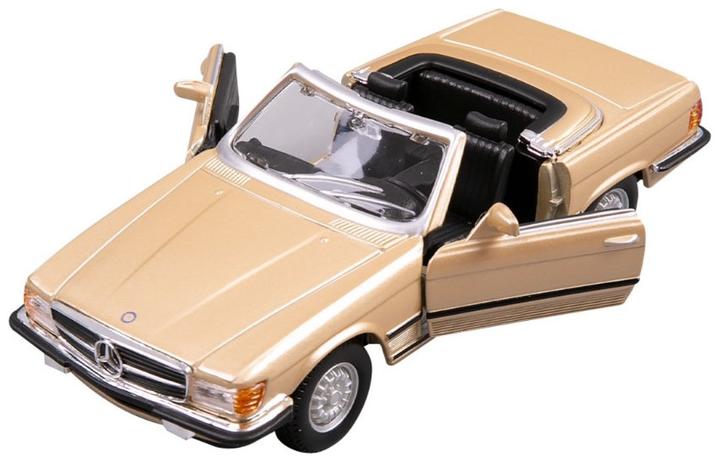 Actual product image Bburago 18-43056 Mercedes 450 SL1977 κλίμακα 1:32 μεταλλικό (Asst.18/43100,18/43000) κρεμ για ηλικίε