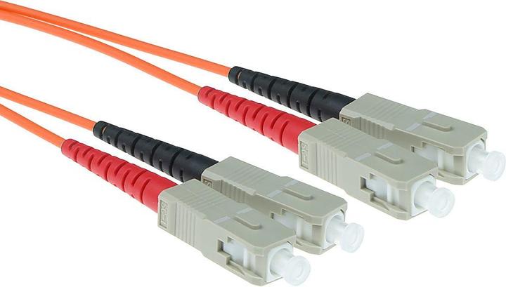 Produktbild SC-SC 50/125um OM2 Duplex 2m 2m SC SC Orange Glasfaserkabel (CAT6a, 2 m)
