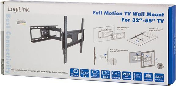 Immagine prodotto LogiLink Montaggio a parete (Muro, 55", 50 kg)