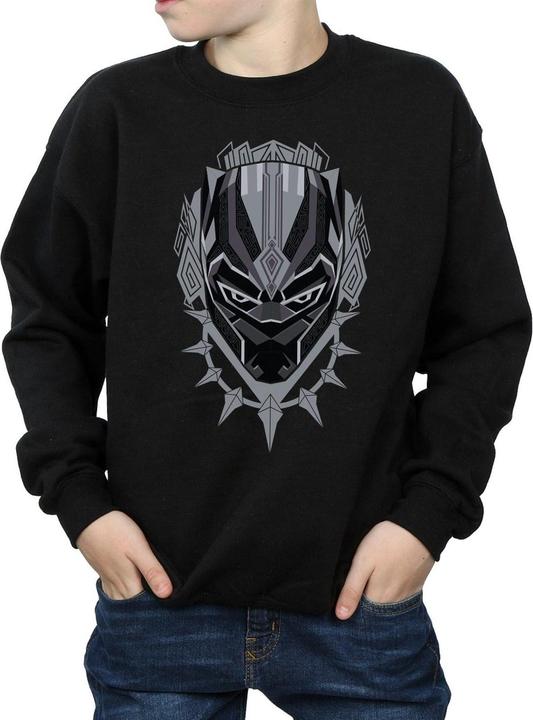 Produktbild Black Panther Head Sweatshirt Jungen (152, 158)