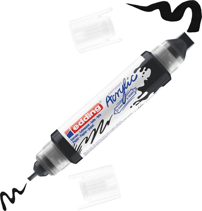 Produktbild Edding Acrylmarker 5400 Double Liner (Tiefschwarz, 10 mm, 1 x)