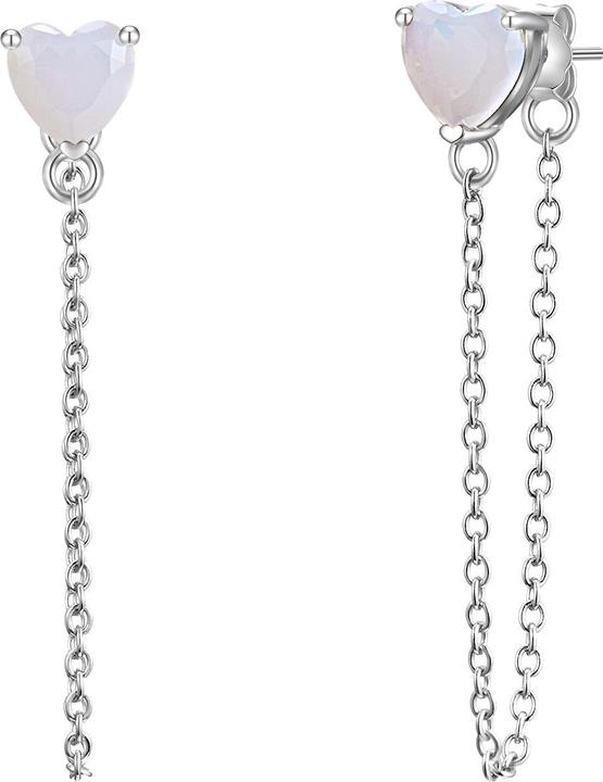 Image du produit Glanzstücke München Femmes argent sterling pierre de lune (synth.) argent - 29956 (Argent Sterling)