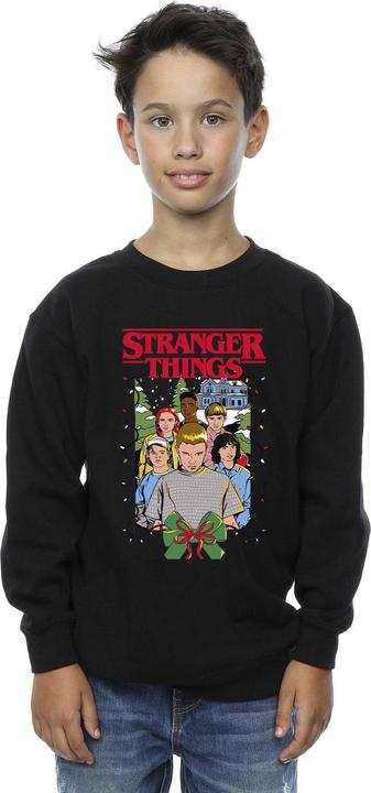 Immagine prodotto Netflix Stranger Things Christmas Poster Felpa Ragazzi (152, 158)