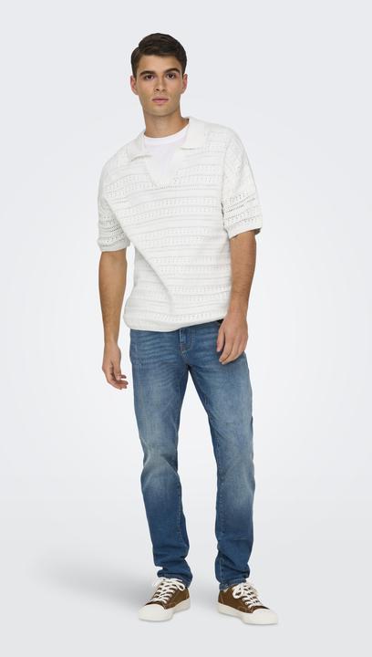 Actual product image Only & Sons Onsgrayson Ds 5 Chochet Polo Knit (L)
