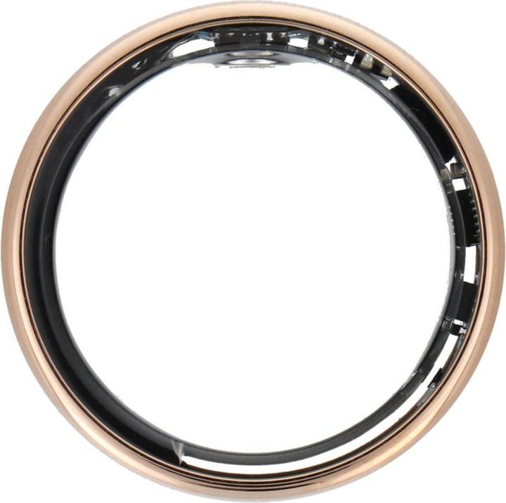 OEM Smart device Smart Ring R11M- smart steel ring with charging box Size 7 (17.3mm), gold (7, Oro)