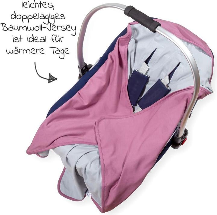 Actual product image Makian Footmuffs for baby car seats & carrycots Wrap-around blanket lightweight jersey blanket - for baby