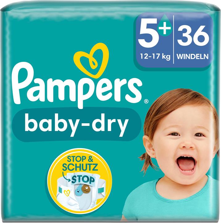 Immagine prodotto Pampers Baby-Dry (Dimensione 5, Pacco trasportabile, 36 Pezzo/i)