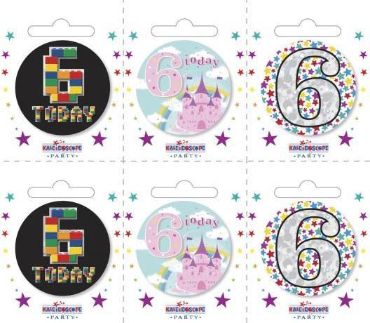 Produktbild Kaleidoscope Sortierte Designs AnsteckerSet 6 Today 6erPack