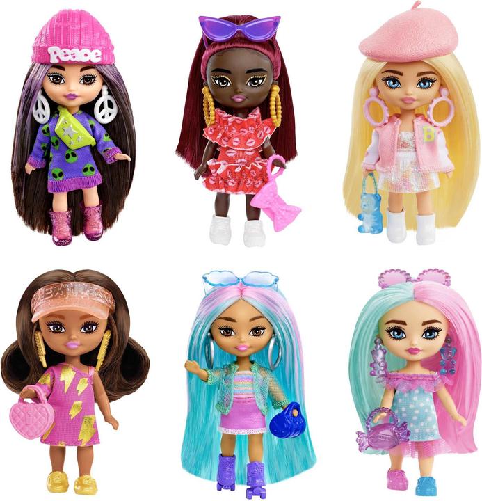 Image du produit Barbie Extra Mini Minis Assortiment de poupées