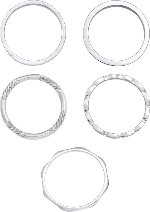 Produktbild Elli Organic, Ring Set, Twisted (58, 925 Silber)