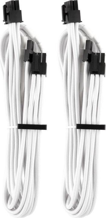 Produktbild Corsair Premium Sleeved PCIe Single-Kabel, Doppelpack (Gen 4)