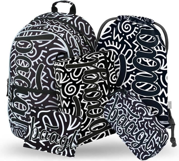 Produktbild Baagl 5-teiliges Schulrucksack-Set