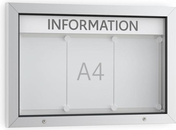 Produktbild kaiserkraft Schaukasten mit Flügeltür (Wandtafel, 50 x 75 cm)