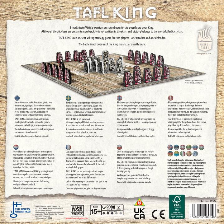 Actual product image Tactic Viking's Tales: Tafl King (58984) (Swedish, French, English, Russian, Finnish, Lithuanian, German, Spanish, Ukrainian)