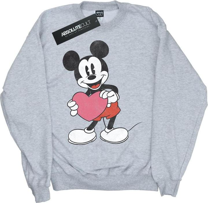 Actual product image Disney Boys Mickey Mouse Valentine Heart Sweatshirt (116)