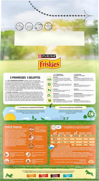 Nutritional values and ingredients Friskies Mini (1500 g)