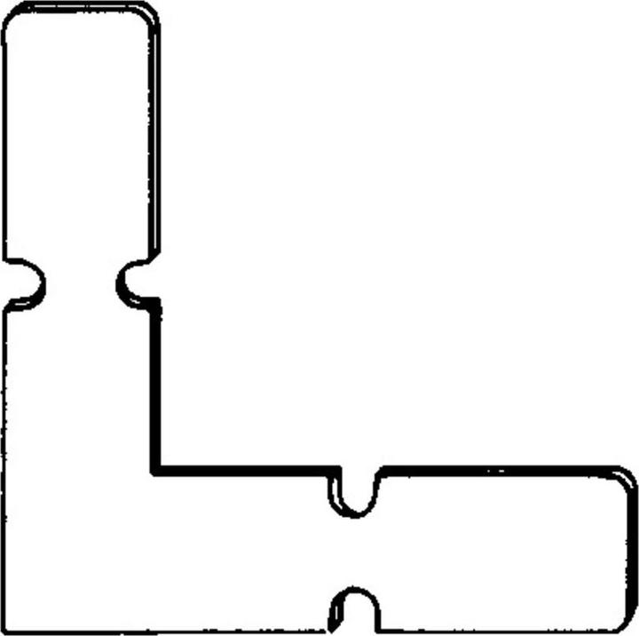 Actual product image FSB Corner connector to Z-frame profiles