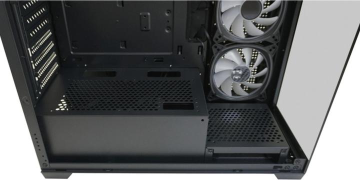 Actual product image LC-Power Housing MidiTower 715B black USB3.2/Audio,without power supply,SEAMLESS X (mATX, Mini-ITX, ATX)