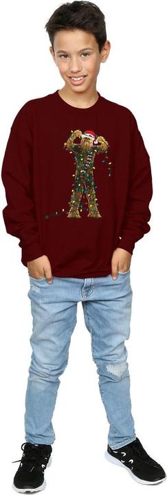Actual product image Star Wars Boys Chewbacca Christmas Lights Sweatshirt (116)
