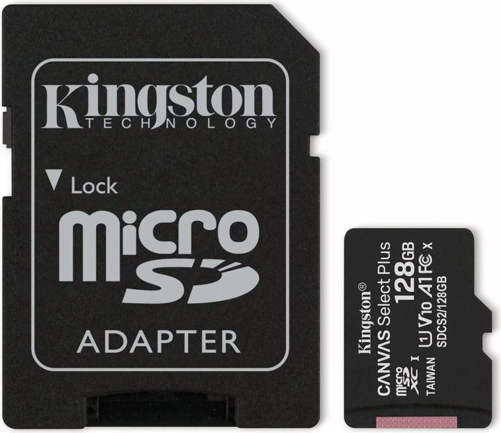 Kingston Canvas Select Plus (128 GB, microSDXC, U1, UHS-I)
