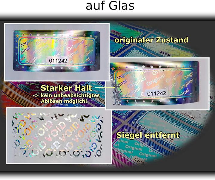 Produktbild Atairs 3D Hologramm Original-Siegel mit Seriennummer