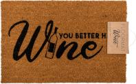 Immagine prodotto Swiss Natura Zerbino You better have wine, marrone, nero, 60 x 40 cm (60 x 40 cm)