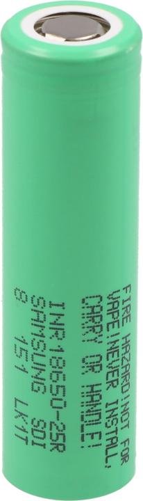 Samsung Akku INR18650 25R, ungeschützt (18650, 2500 mAh)