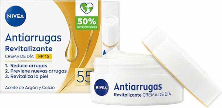 Produktbild NIVEA Revitalisierende Anti-Falten Tagescreme 55+ SPF 15 50ml (50 ml, Tagescreme, SPF 15)
