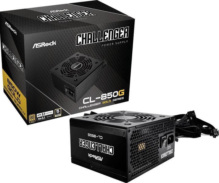 Actual product image AsRock Challenger CL-850G 850W 80+ Gold PSU (850 W)
