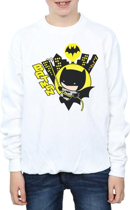 Actual product image Boys Chibi Batman Swinging Sweatshirt (140, 146)