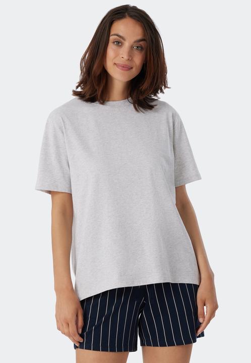 Schiesser Mix & Relax Organic Cotton Schlafanzug Shirt kurzarm