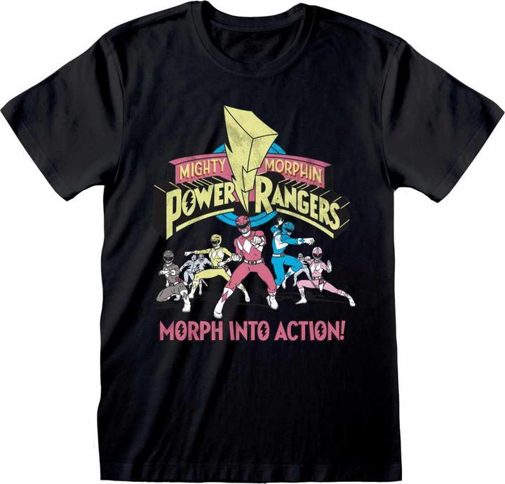 Actual product image Power Rangers Unisex Adult Morph Into Action T-Shirt (L)
