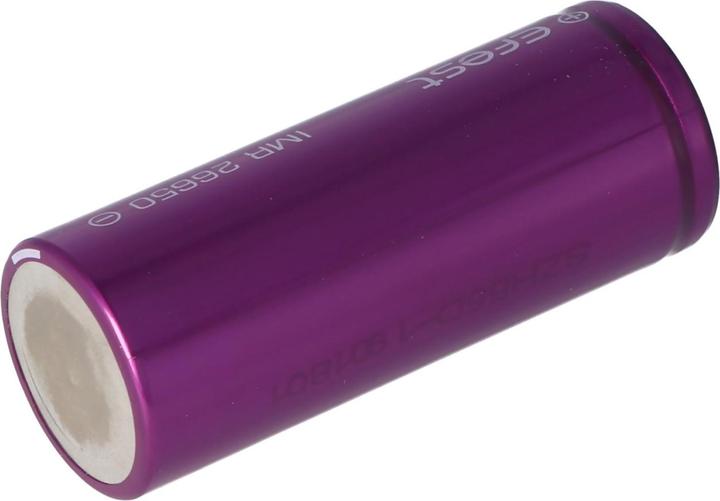 Actual product image Efest Battery Purple IMR26650, unprotected (1 pcs., 26650, 5000 mAh)
