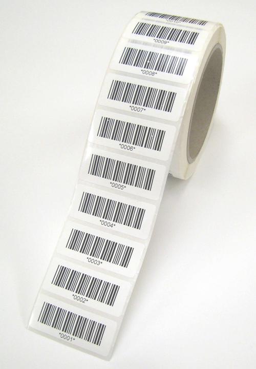 Actual product image HT Instruments Barcode labels running