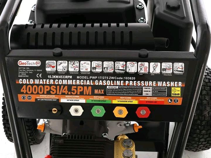 Produktbild GeoTech Benzin Hochdruckreiniger mit Benzinmotor Loncin 420 ccm (Benzinbetrieb)