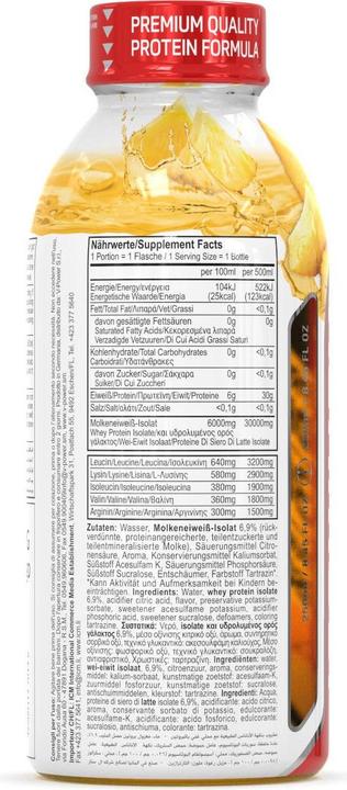 Nährwerte und Zutaten All Stars Isowhey Pure (Kirsch, 1 x)