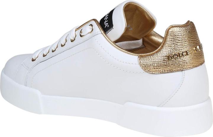 Image du produit Dolce & Gabbana portofino sneakers white and gold with dg logo (38)
