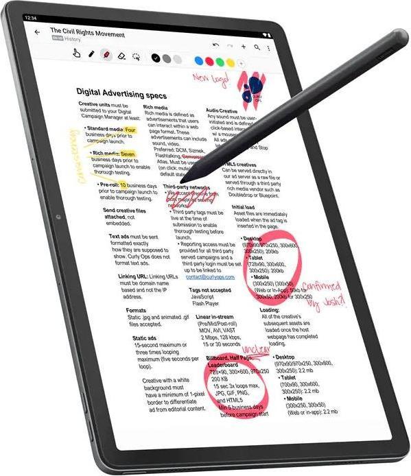 Image du produit Lenovo Tab P11 Pro (2. Gen) (WLAN uniquement, 11.20", 256 Go, Storm Grey)