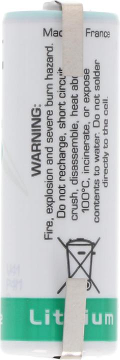Immagine prodotto Saft Batteria LS17500, taglia A, con etichetta a saldare a forma di U (1 pz., 14500, 3600 mAh)
