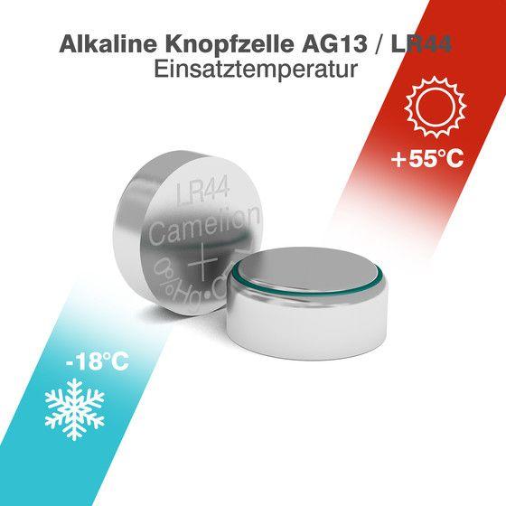 Produktbild Camelion LR1154 Alkaline - 10 Knopfzellen (10 Stk., LR44, 158 mAh)