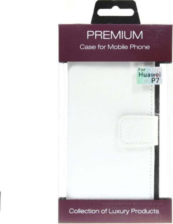 Immagine prodotto OEM Custodia a libro in pelle sottile per Huawei P7 - bianco 4250710553990 (Huawei Ascend P7)