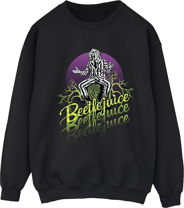 Immagine prodotto Beetlejuice Felpa a cerchi viola (XL)