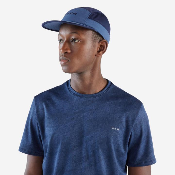 Image du produit Kiprun Men's Breathable Running T-shirt Run 500 Dry - Midnight blue (L)