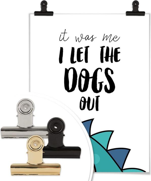 Produktbild Trenddeko I let the dogs out (24 x 30 cm)
