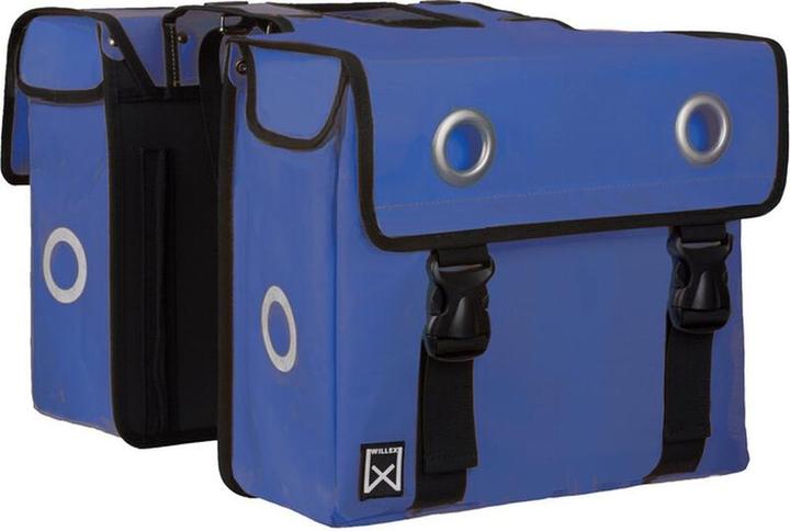 Willex Wilex Doppelfahrradsack - Bisonyl - Blau - 40L (40 l, Gepäckträgertasche)