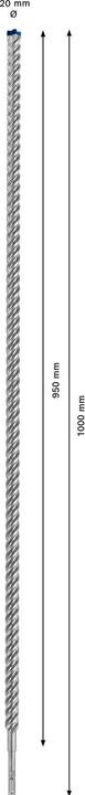 Actual product image Bosch Professional Zubehör Expert SDS plus-7X hammer drill, 20 x 950 x 1000 mm (up to 20 millimetres)