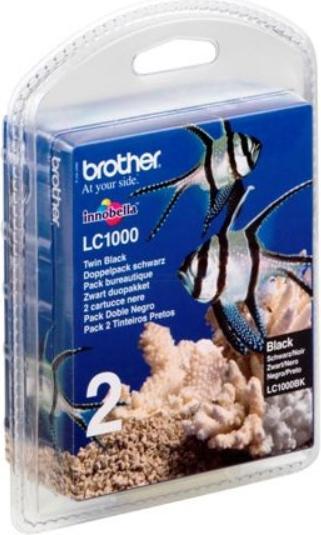 Produktbild Brother LC1000BK - Schwarz - Original - Tintenpatrone (Packung mit 2) (BK)