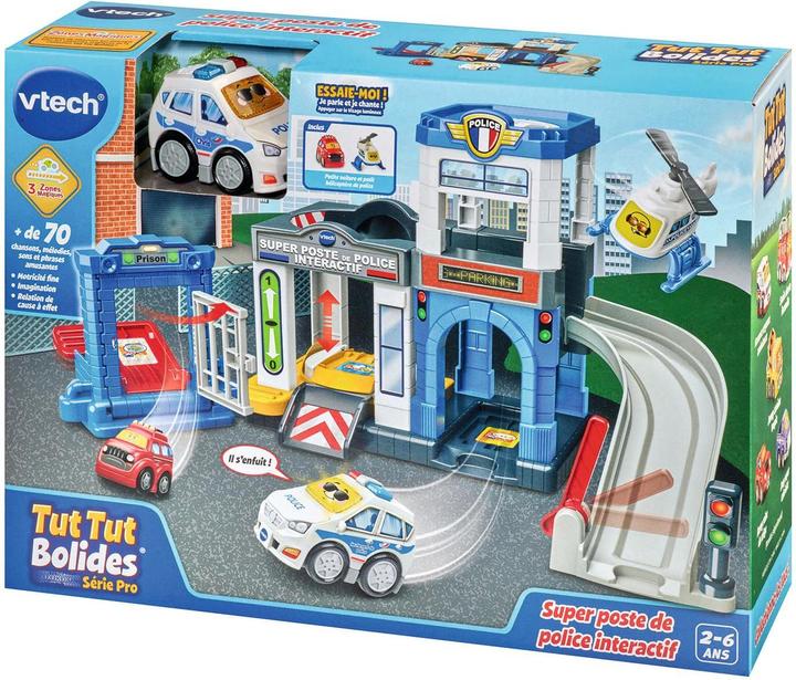 Image du produit VTech Tut Tut Bolides Série Pro - Super poste de police interactif (+ Chris, lieutenant de police)