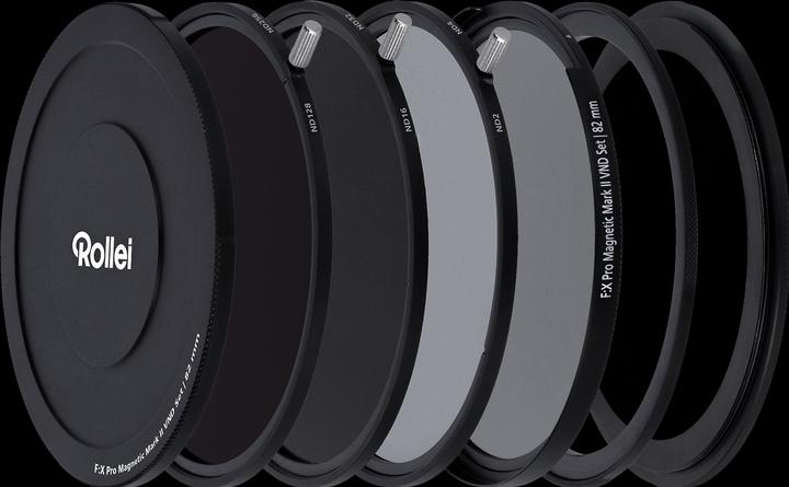 Actual product image Rollei F:X Pro Magnetische Rundfilter Mark II 82 mm – VND-Set (82 mm, Neutral density filter)