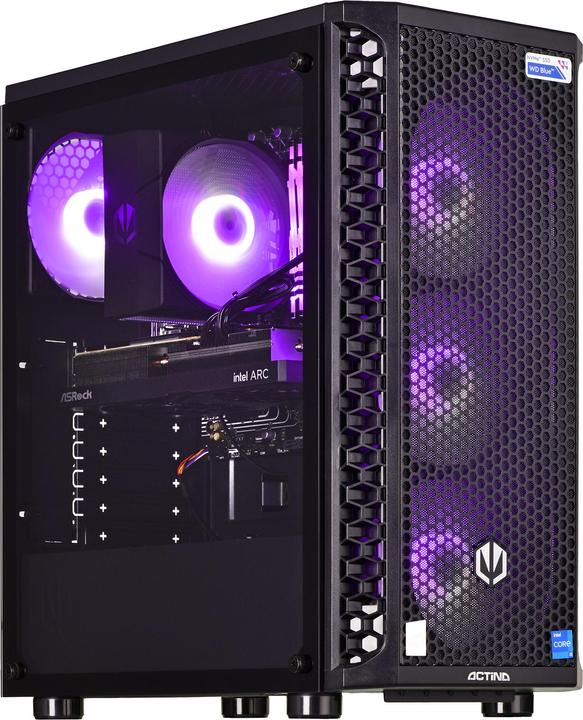 Produktbild Actina 5901443339281 PC Midi Tower AMD Ryzen™ 5 5600 DDR4-SDRAM SSD AMD Radeon RX 7700 XT Black (AMD Ryzen 5 5600, 32 GB, 1000 GB, Radeon RX 7700 XT)
